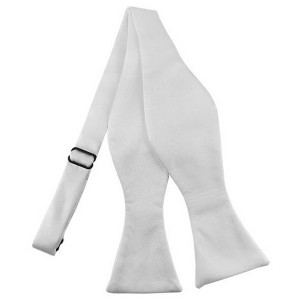 Men's Solid Color 2.75" x 4.75"  Adjustable 16" - 22" Self-Tie Bow Tie for Tuxedo & Wedding - 1 of 3