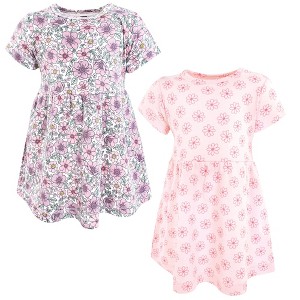 Luvable Friends Hudson Baby Short-Sleeve Dresses 2pk - 1 of 2