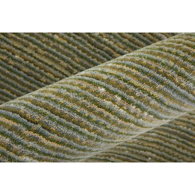 Deja Green and Tan Flat Woven Viscose Area Rug