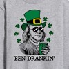 Men's - Instant Message - St Paddys Ben Drankin Long Sleeve Graphic T-Shirt - 2 of 4