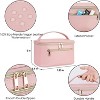 Makeup Bag, Travel Make Up Organizer Cosmetic Brush Bags Case for Women, Pink - 4 of 4
