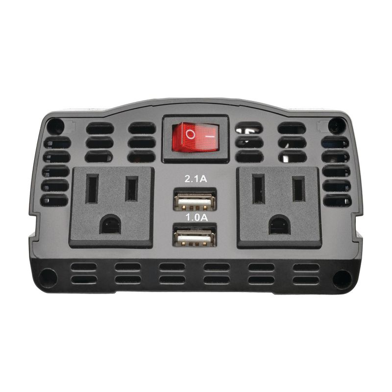Tripp Lite 375-Watt-Continuous PowerVerter® Ultracompact Car Inverter with USB & Battery Cables, 3 of 7