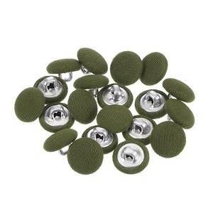 Unique Bargains Metal Shank Round Cloth Covered DIY Sewing Buttons 20 Pcs - 1 of 4