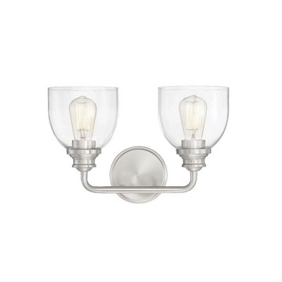 Savoy House Vale 2 - Light Vanity in  Satin Nickel
