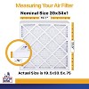 Filter King 20x34x1 Air Filter | 6-PACK | MERV 13 HVAC Pleated A/C Furnace Filters | MADE IN USA | Actual Size: 19.5 x 33.5 x .75" - 2 of 4