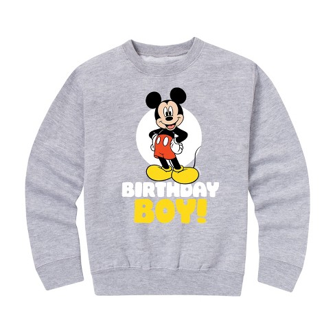 Boys' - Disney - Birthday Boy Spotlight Graphic Long Sleeve Fleece Sweatshirt - image 1 of 4