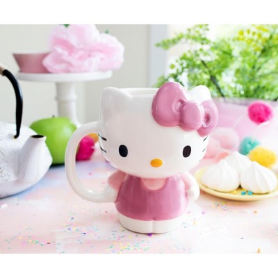 Hello Kitty 3D Sculpted Ceramic Mug with Pink Bow