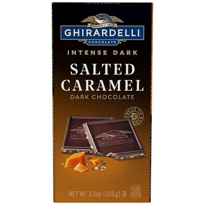 Ghirardelli Intense Dark Bar Salted Caramel 3.5oz