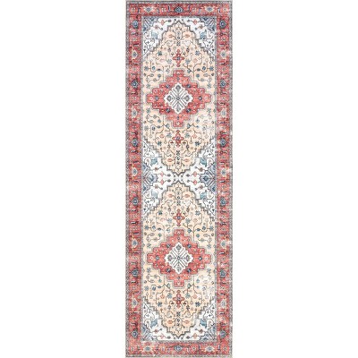 nuLOOM Melanie SpinClean Machine Washable Stain-Resistant Area Rug