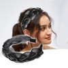 Unique Bargains Women's Mesh Rhinestone Chain Faux Crystal Headbands Hair Accessories 1.1 Inch Wide 1 Pc - 2 of 4