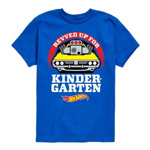Boys' - Hot Wheels - Revved Up For Kindergarten Short Sleeve Graphic T-Shirt - 1 of 4