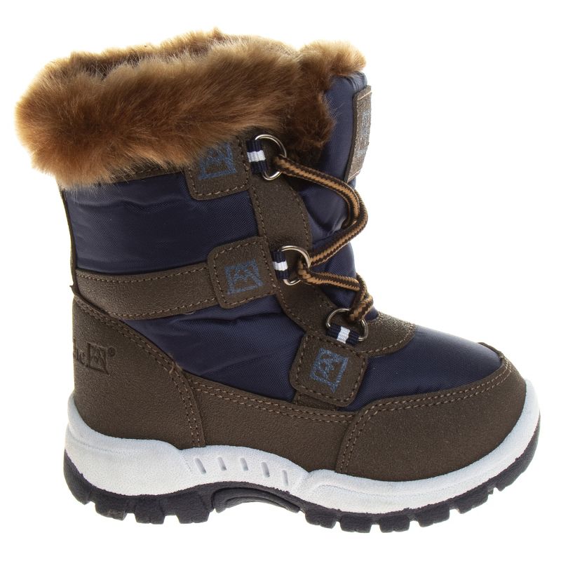 Avalanche Unisex Boys Girls Slip Resistant Faux Fur Lined Winter Snow Boots (Little Kid), 2 of 7