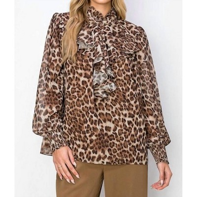 Women's Winnie Animal Print Top - Joh