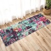 Washable Modern Abstract Rug, Foldable Low-Pile Non-Slip Floor Mat for Living Room, Bedroom, Kitchen, Dining Room Home Decor - 3 of 4