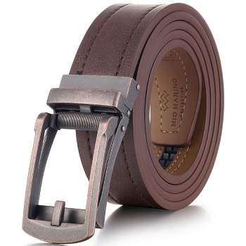 Men's Leather Belt with Stitch - Goodfellow & Co™ Tan M