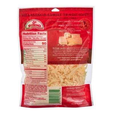 V&V Supremo Mexican 3 Cheese Blend - 7.06oz