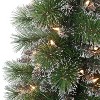 Puleo 4' Pre-lit Potted Pine Artificial Christmas Tree with Clear Lights - 3 of 4
