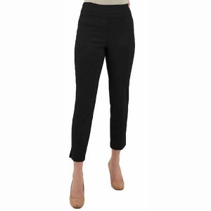 Women's Cigarette Style Woven Ankle Pants - Renuar - 1 of 3