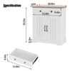33.5" Kitchen Storage Cabinet, Modern Buffet Cabinet with Storage, Coffee Bar with 2 Drawers and 2 Doors, for Living Room, Dining Room, Bathroom - 2 of 4