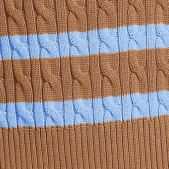 canyon camel/blue stripe
