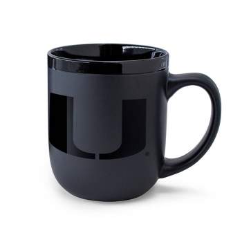 NCAA Miami Hurricanes 12oz Ceramic Coffee Mug - Black