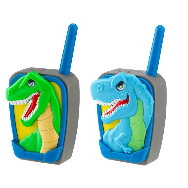 eKids Dinosaur Walkie Talkies for Kids, Indoor and Outdoor Toys for Fans of Dinosaur Toys – Blue (KD-207D.EXv23OLB), 3 of 5