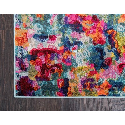 Chromatic Multi-Color Abstract 8' x 10' Synthetic Area Rug