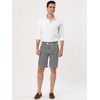 Lars Amadeus Men's Summer Stripe Slim Fit Flat Front Chino Shorts - 3 of 4