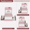 Bed Frame for Kids, Boucle Upholstered Platform Bed for Boys/Girls with 2 Flexible Drawers - 4 of 4