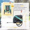 Munora - Cargo Bike Trailer for Pets - Blue/Grey - 51.25"L x 28.75"W x 35.5"H - Large 20" Wheels - 3 of 4