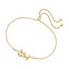 Ross-Simons Diamond Vine Bolo Bracelet in 14kt Yellow Gold Size - 3 of 4