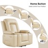 Power Lift Faux PU Recliner Chair - Heat and Massage, Adjustable Back & Legs, Heavy Duty Lift Sofa for Seniors, for Elderly and Mobility Impaired - 2 of 4