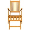 vidaXL Patio Deck Chair with Footrest and Table Solid Wood Acacia - 4 of 4