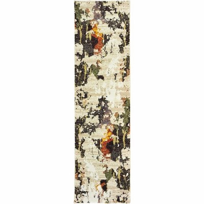 Oriental Weavers Evolution 7770J Beige/ Charcoal Indoor Area Rug - 2'6" x 12'