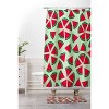 Kelli Murray Bloom Shower Curtain Green/Red - Deny Designs: Polyester Microfiber, Machine Washable, Buttonhole Top - image 3 of 3