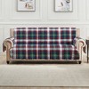 Greenland Home Fashions Cardinal Plaid Sofa Furniture Protector, 127x77 Inch - 4 of 4
