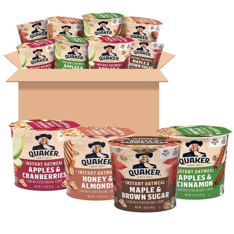 Quaker Instant Oatmeal Express Cups Variety Pack - 20.2oz / 12ct, 2 of 4