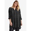 ellos Women's Plus Size Notch Neck Crinkle Tunic - image 4 of 4