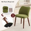 Upholstered Dining Chair with Solid Wood Legs,Wing Backrest for Dining Room,Set of 2 - 3 of 4