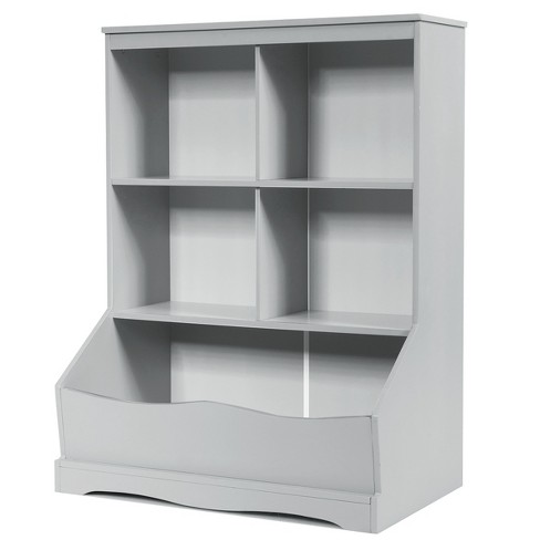 Costway Kids Toy Storage Cubby Bin Floor Cabinet Shelf Organizer W/2  Baskets : Target