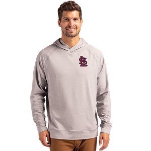 St Louis Cardinals Cutter & Buck Adapt Knit Recycled Mens Heathered Hooded Pullover - 1 of 1