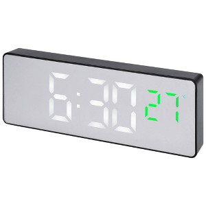 REGALWOVEN Digital Temperature Dimmable Triple Corded Electric Alarm Clock - 1 of 4
