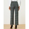 INSPIRE CHIC Women's Plaid Elastic Waist Casual Work Office Long Pants - 4 of 4