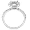 Pompeii3 1/2ct Diamond Halo Engagement Ring Setting 14K White Gold - 2 of 4