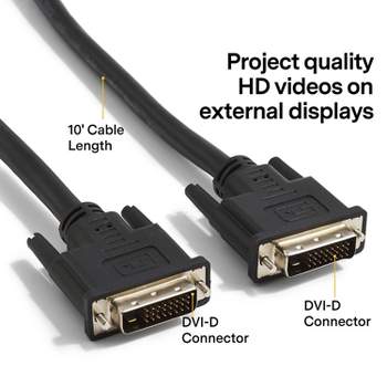 NXT Technologies NX29762 10' DVI-D Video Cable Black 