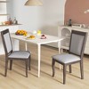 Costway Wood Dining Chairs Set of 2/4 with Rubber Wood Frame Padded Seat High Backrest - image 2 of 4