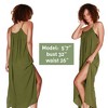 Catalonia Women’s Swimsuit Cover-Up Dress – Sleeveless Chiffon Maxi Sundress for Beach & Pool, One Size Fits All, Gift Ideas for Moms - 3 of 4