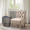 NicBex Polyester Accent Chair,Upholstered Living Room Chairs with Button Tufted Backrest,Modern Armless Chair,Accent Chairs for Living Room - 2 of 4