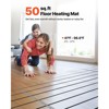 VEVOR 50 sqft Underfloor Heating Cable Kit, 120V Electric Radiant Heated Floor System, with Smart Control Thermostat & Alarm, Easy Installation,Black - 3 of 4