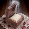 Walnut Wood Box for Crafts, Jewelry Box and watch box Wooden Keepsake Box Gift - 2 of 4